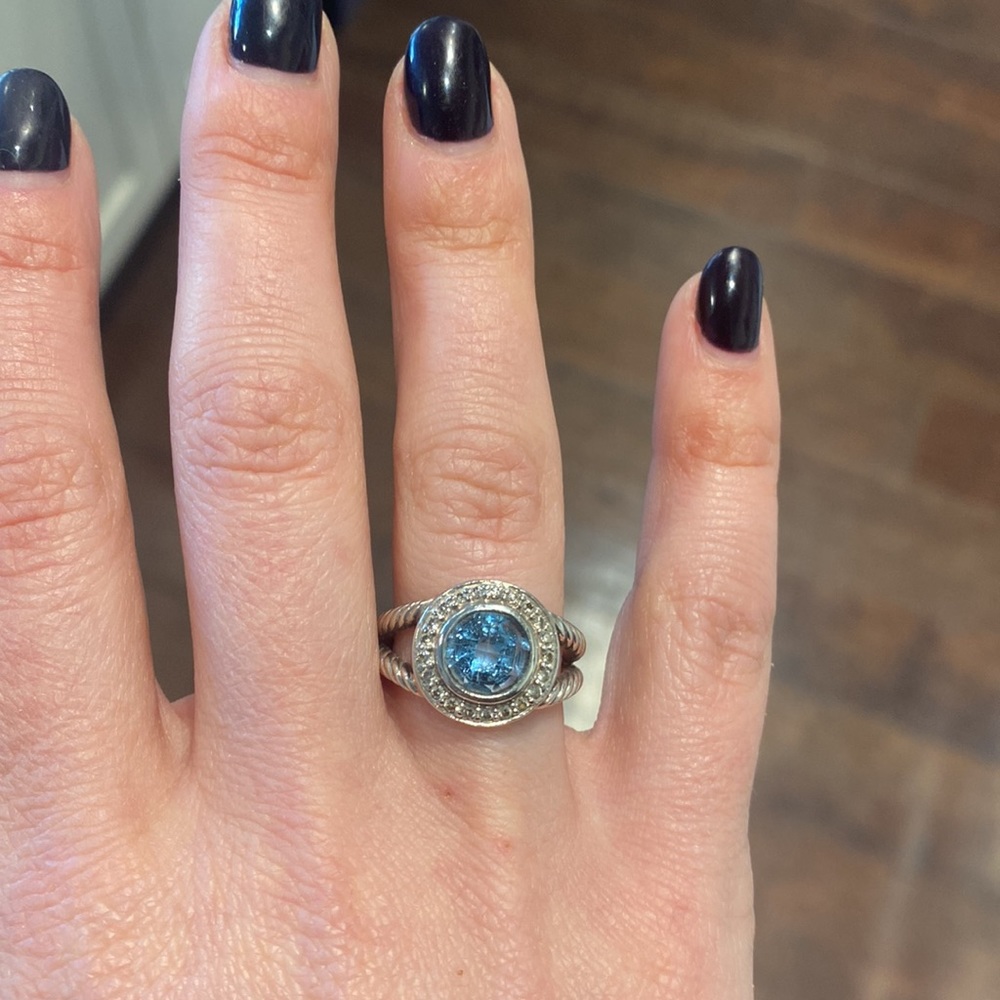 David Yurman Blue Topaz Ring